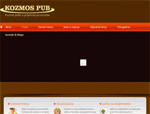 Tablet Screenshot of kozmospub.sk